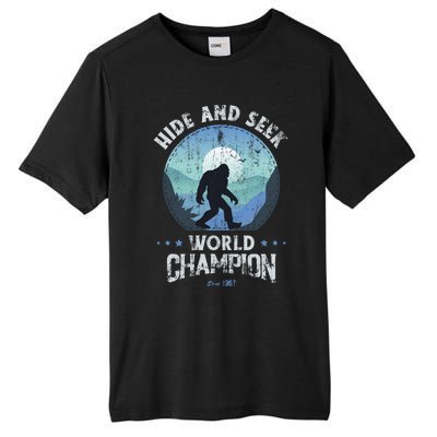 Bigfoot Hide And Seek Bigfoot Hide And Seek Champion Tall Fusion ChromaSoft Performance T-Shirt