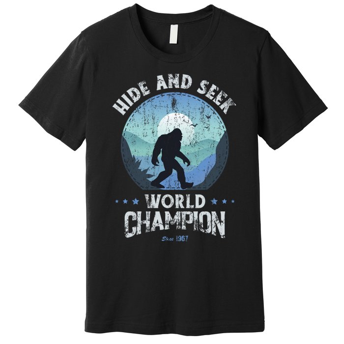 Bigfoot Hide And Seek Bigfoot Hide And Seek Champion Premium T-Shirt