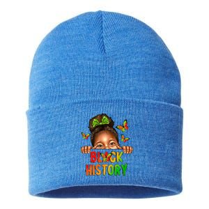 Black History Afro Black Freedom 1865 African American Gift Sustainable Knit Beanie