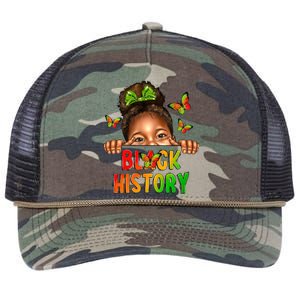 Black History Afro Black Freedom 1865 African American Gift Retro Rope Trucker Hat Cap