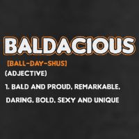 Bald Hairless Alopecia Bald Definition 7 Panel Mesh Trucker Snapback Hat