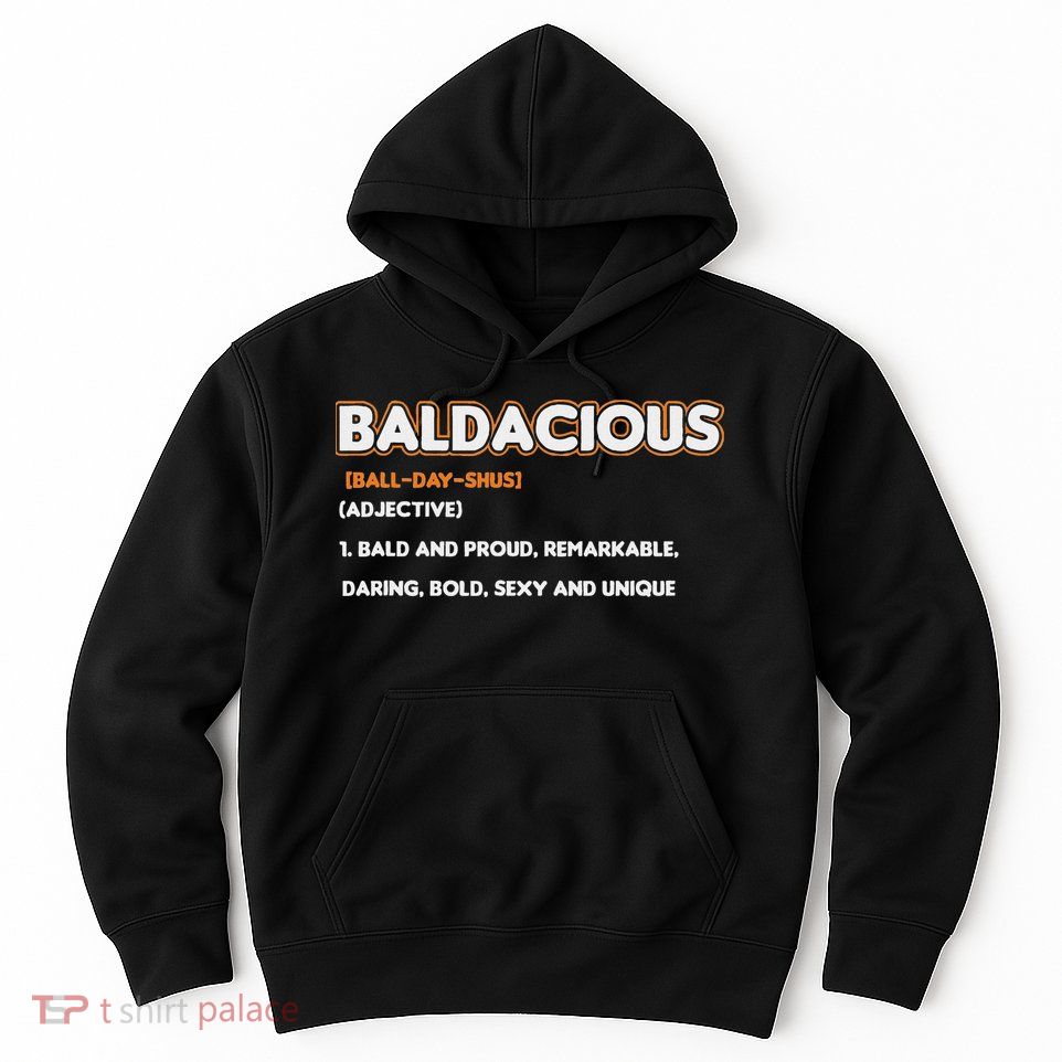 Bald Hairless Alopecia Bald Definition Hoodie