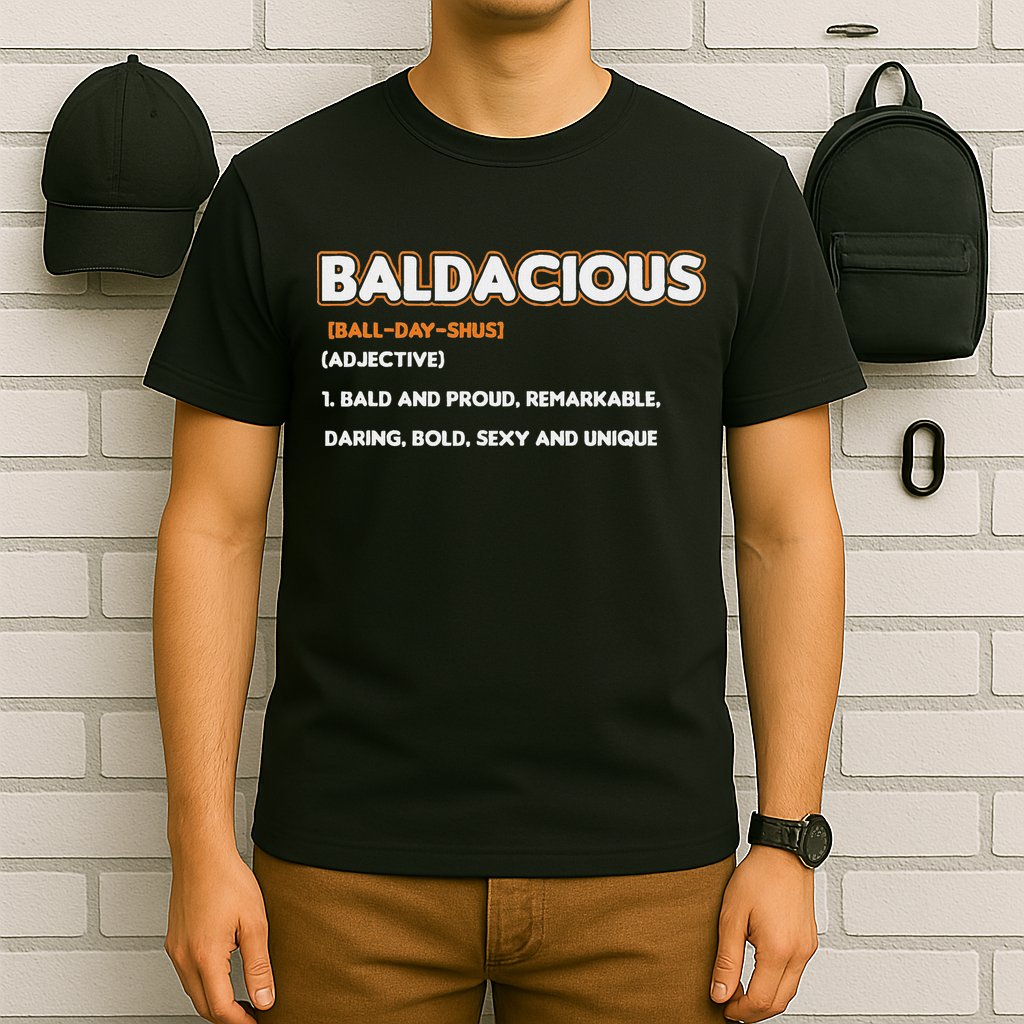 Bald Hairless Alopecia Bald Definition T-Shirt