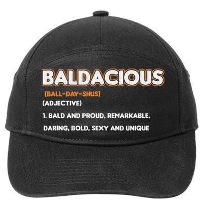 Bald Hairless Alopecia Bald Definition 7-Panel Snapback Hat