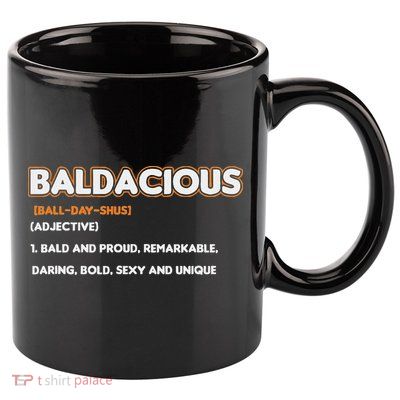 Bald Hairless Alopecia Bald Definition 11oz C Handle Ceramic Mug