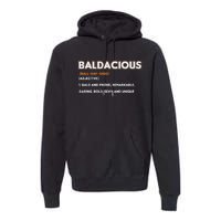 Bald Hairless Alopecia Bald Definition Premium Hoodie