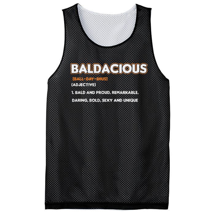 Bald Hairless Alopecia Bald Definition Mesh Reversible Basketball Jersey Tank