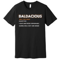 Bald Hairless Alopecia Bald Definition Premium T-Shirt