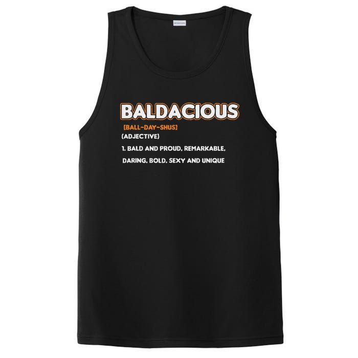 Bald Hairless Alopecia Bald Definition PosiCharge Competitor Tank