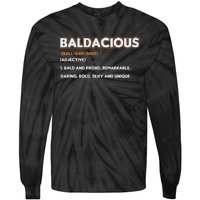 Bald Hairless Alopecia Bald Definition Tie-Dye Long Sleeve Shirt