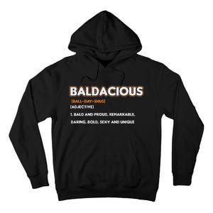 Bald Hairless Alopecia Bald Definition Tall Hoodie