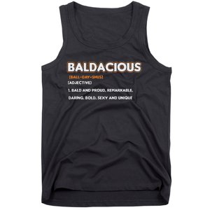 Bald Hairless Alopecia Bald Definition Tank Top