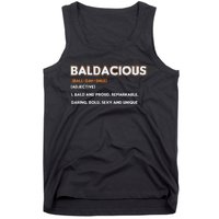 Bald Hairless Alopecia Bald Definition Tank Top