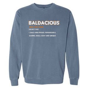 Bald Hairless Alopecia Bald Definition Garment-Dyed Sweatshirt