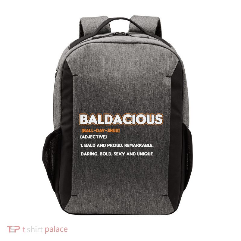 Bald Hairless Alopecia Bald Definition Vector Backpack