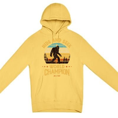 Bigfoogift Hide And Seek Bigfoot Hide And Seek Champion Cute Gift Premium Pullover Hoodie