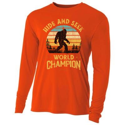 Bigfoogift Hide And Seek Bigfoot Hide And Seek Champion Cute Gift Cooling Performance Long Sleeve Crew