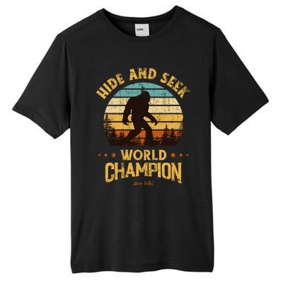 Bigfoogift Hide And Seek Bigfoot Hide And Seek Champion Cute Gift Tall Fusion ChromaSoft Performance T-Shirt