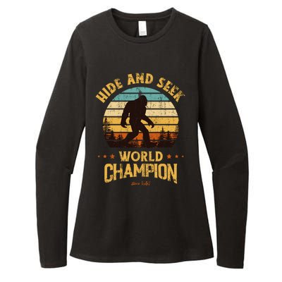 Bigfoogift Hide And Seek Bigfoot Hide And Seek Champion Cute Gift Womens CVC Long Sleeve Shirt