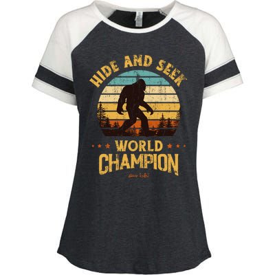 Bigfoogift Hide And Seek Bigfoot Hide And Seek Champion Cute Gift Enza Ladies Jersey Colorblock Tee