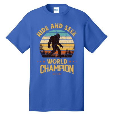 Bigfoogift Hide And Seek Bigfoot Hide And Seek Champion Cute Gift Tall T-Shirt