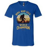 Bigfoogift Hide And Seek Bigfoot Hide And Seek Champion Cute Gift V-Neck T-Shirt