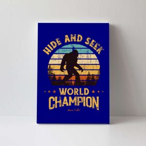 Bigfoogift Hide And Seek Bigfoot Hide And Seek Champion Cute Gift Canvas