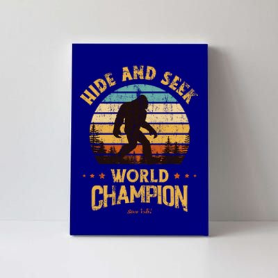 Bigfoogift Hide And Seek Bigfoot Hide And Seek Champion Cute Gift Canvas