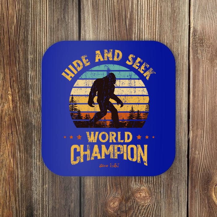 Bigfoogift Hide And Seek Bigfoot Hide And Seek Champion Cute Gift Coaster