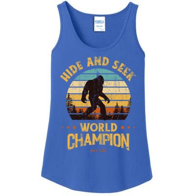 Bigfoogift Hide And Seek Bigfoot Hide And Seek Champion Cute Gift Ladies Essential Tank