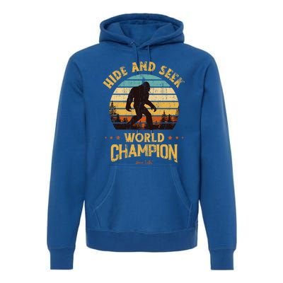 Bigfoogift Hide And Seek Bigfoot Hide And Seek Champion Cute Gift Premium Hoodie