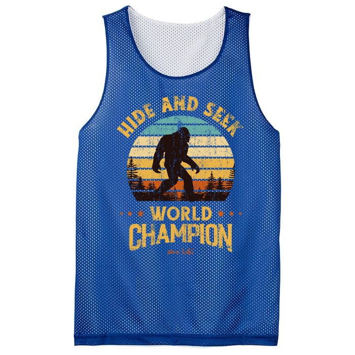 Bigfoogift Hide And Seek Bigfoot Hide And Seek Champion Cute Gift Mesh Reversible Basketball Jersey Tank