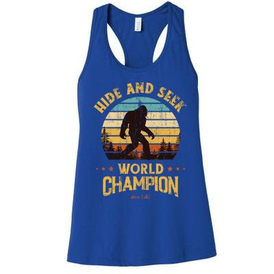 Bigfoogift Hide And Seek Bigfoot Hide And Seek Champion Cute Gift Women's Racerback Tank