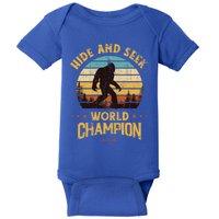 Bigfoogift Hide And Seek Bigfoot Hide And Seek Champion Cute Gift Baby Bodysuit