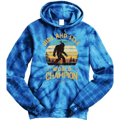 Bigfoogift Hide And Seek Bigfoot Hide And Seek Champion Cute Gift Tie Dye Hoodie