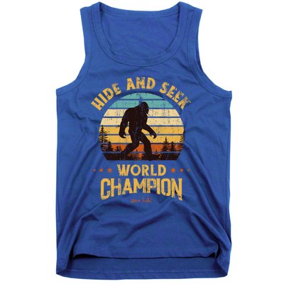 Bigfoogift Hide And Seek Bigfoot Hide And Seek Champion Cute Gift Tank Top