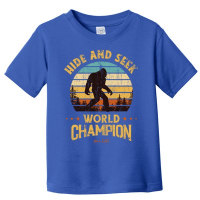 Bigfoogift Hide And Seek Bigfoot Hide And Seek Champion Cute Gift Toddler T-Shirt