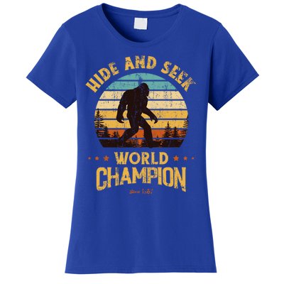 Bigfoogift Hide And Seek Bigfoot Hide And Seek Champion Cute Gift Women's T-Shirt