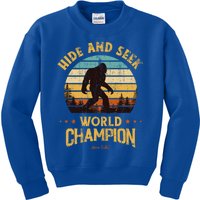 Bigfoogift Hide And Seek Bigfoot Hide And Seek Champion Cute Gift Kids Sweatshirt