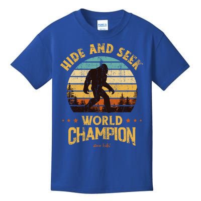 Bigfoogift Hide And Seek Bigfoot Hide And Seek Champion Cute Gift Kids T-Shirt