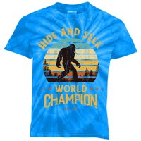 Bigfoogift Hide And Seek Bigfoot Hide And Seek Champion Cute Gift Kids Tie-Dye T-Shirt