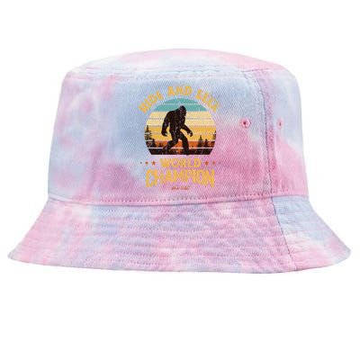 Bigfoogift Hide And Seek Bigfoot Hide And Seek Champion Cute Gift Tie-Dyed Bucket Hat