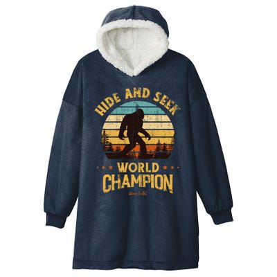 Bigfoogift Hide And Seek Bigfoot Hide And Seek Champion Cute Gift Hooded Wearable Blanket