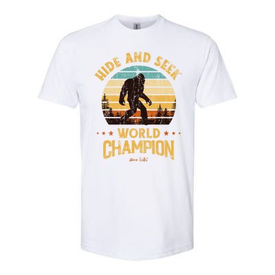 Bigfoogift Hide And Seek Bigfoot Hide And Seek Champion Cute Gift Softstyle CVC T-Shirt