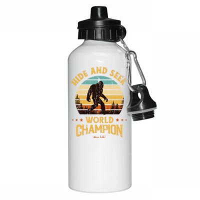 Bigfoogift Hide And Seek Bigfoot Hide And Seek Champion Cute Gift Aluminum Water Bottle