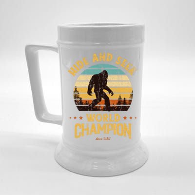 Bigfoogift Hide And Seek Bigfoot Hide And Seek Champion Cute Gift Beer Stein