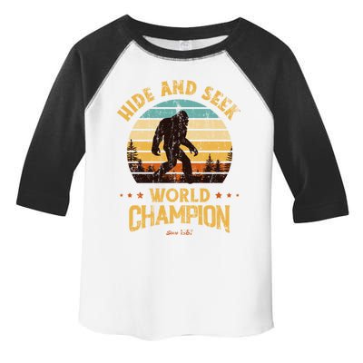 Bigfoogift Hide And Seek Bigfoot Hide And Seek Champion Cute Gift Toddler Fine Jersey T-Shirt