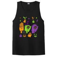 Boo Hands American Sign Language ASL Halloween Pride PosiCharge Competitor Tank