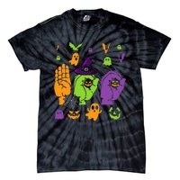 Boo Hands American Sign Language ASL Halloween Pride Tie-Dye T-Shirt