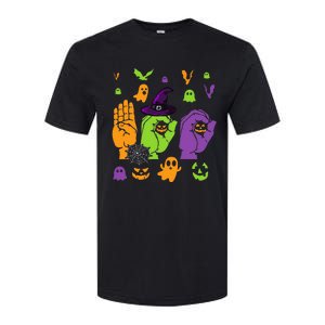 Boo Hands American Sign Language ASL Halloween Pride Softstyle CVC T-Shirt